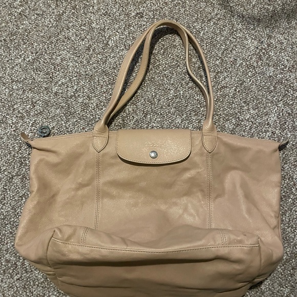 Longchamp Leather Le Pliage Cuir Large - Picture 2 of 9